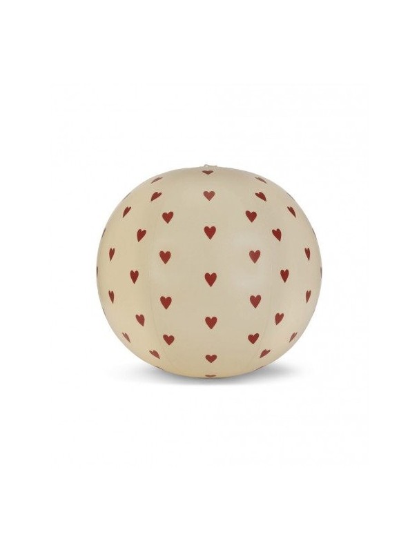 Grand ballon gonflable Petit Amour Coeurs rouges de la marque scandinave Konges Slojd