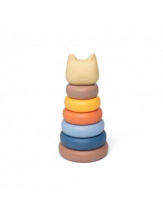 Tour empilable silicone "chat"