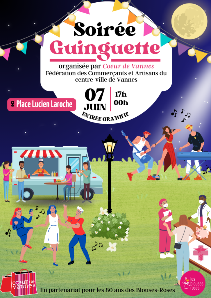 Affiche soirée Guinguette 7 juin 2024